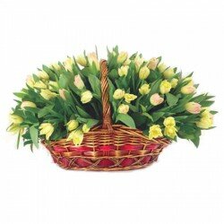 Корзина из цветов "Поляна сказок"